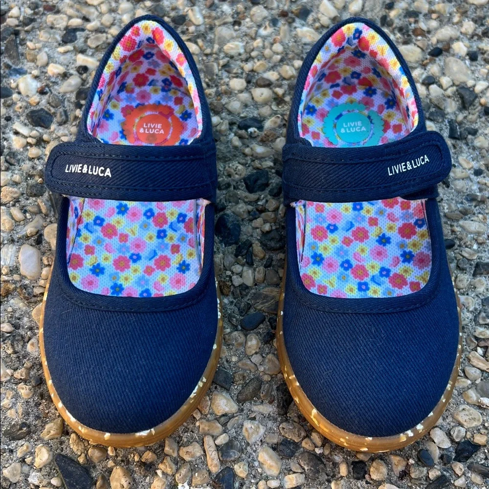 New Livie & Luca Navy Ravine Eco Sneaker Mary Jane